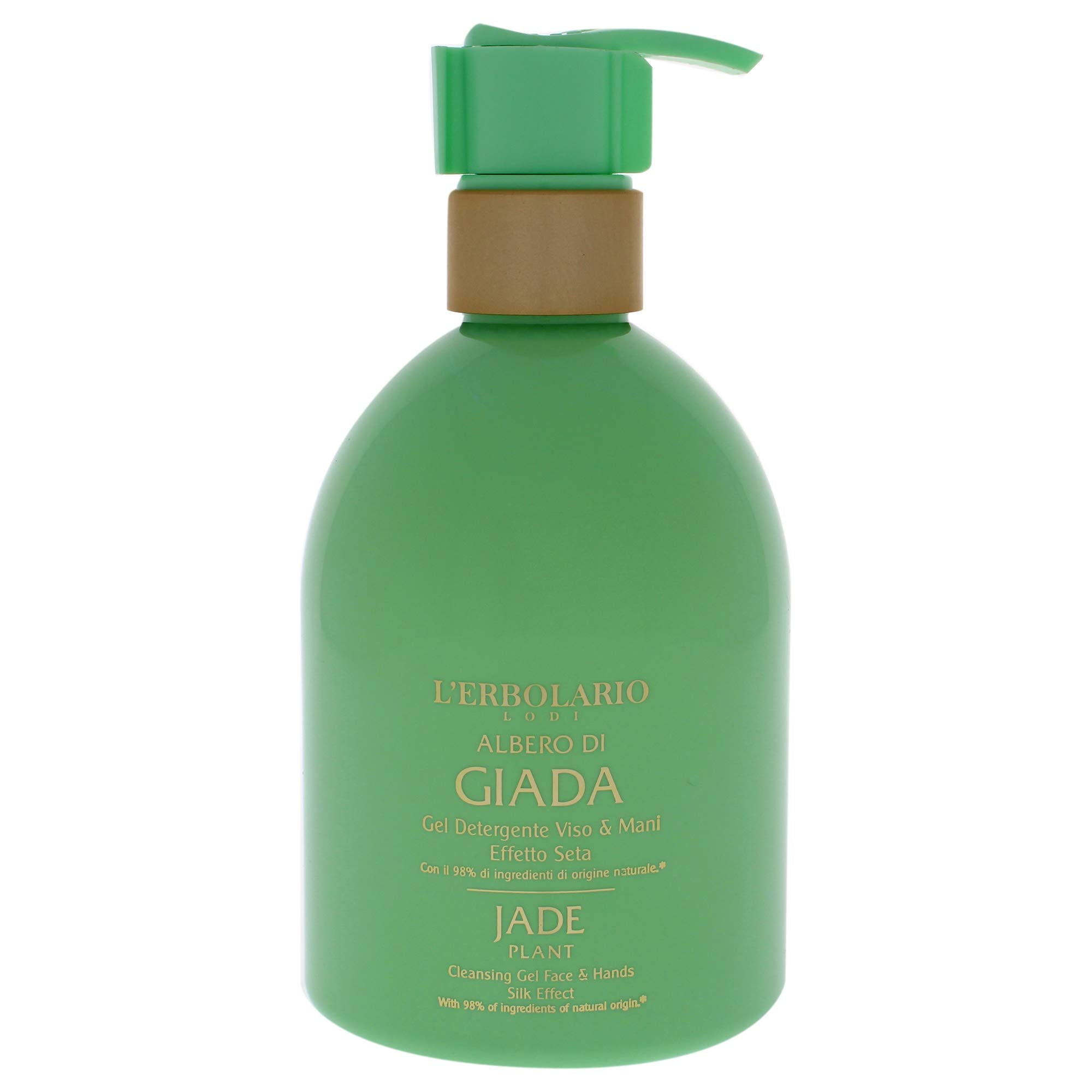 L'Erbolario Jade Plant Face And Hands Cleansing Gel - Floral And Citrus Fragrance - Moisturizing And Softening Properties - Silky Effect - Leaves Your Skin Revitalized And Clean - 9.4 Oz Body Wash